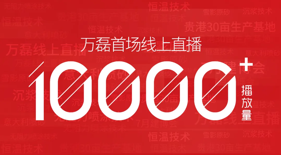 10000+人氣，萬磊首場線上直播 完美收官！